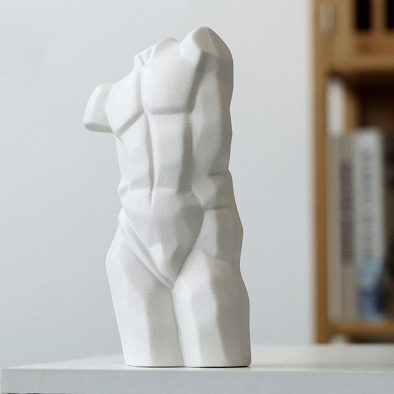 Ceramic Body Vase Flower Arrangement