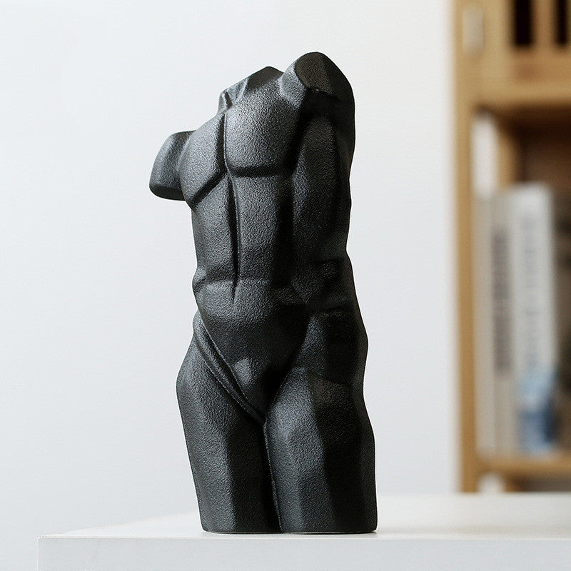 Ceramic Body Vase Flower Arrangement