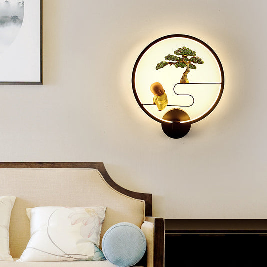 Wall Lamp Living Room Post Aisle Nordic Light Luxury Simple Fashion Personality Creative Fashion Background Wall Bedroom Bedside Lamp