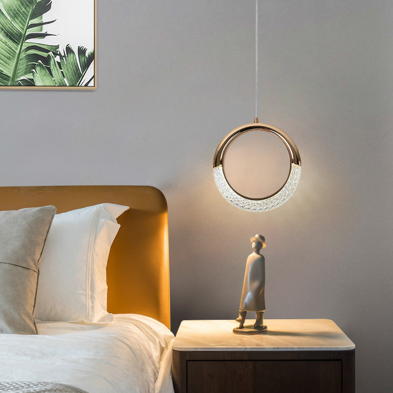 Light Luxury Postmodern Extremely Simple Head Small Chandelier